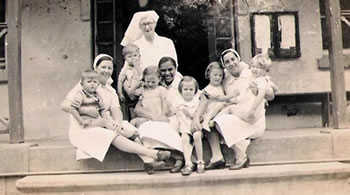 St Helena children and nurses